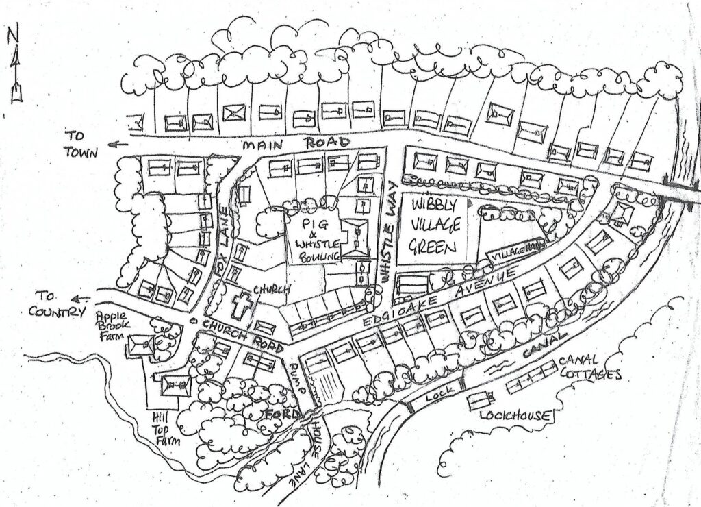 Wibbly village map